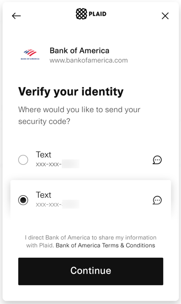 Identity verification screen in EXpensify
