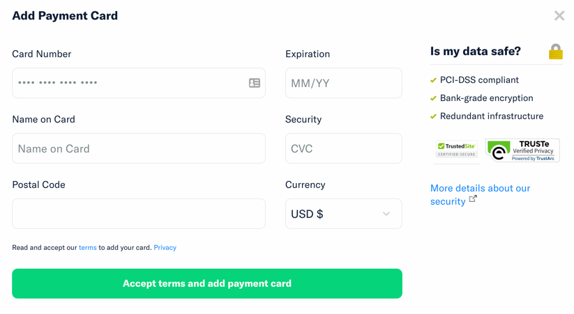 Screenshot of the Subscription Screen in Expensify